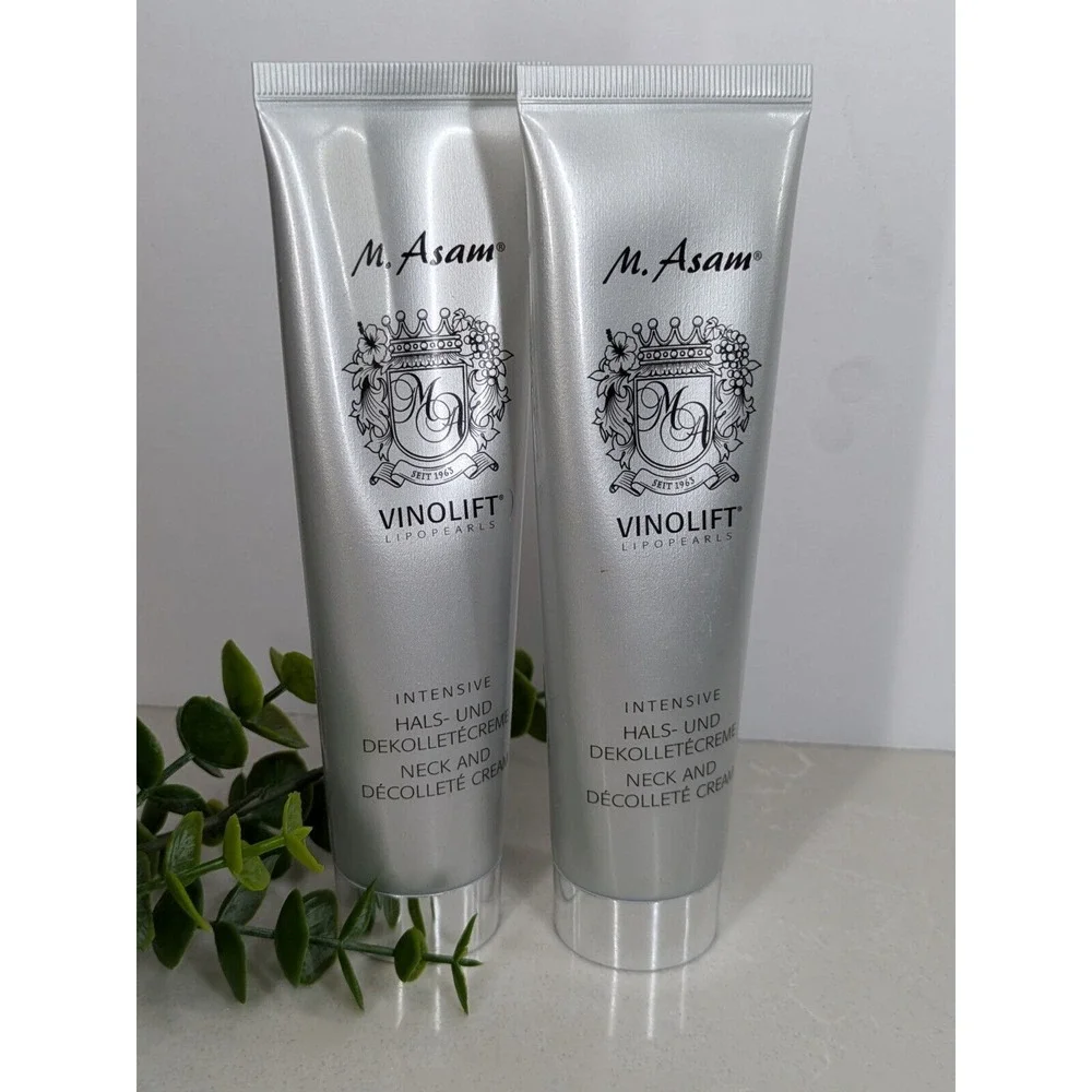 SEALED LOT 2M. Asam Vinolift Lipopearls Intensive Neck Decollete Cream 3.38 oz